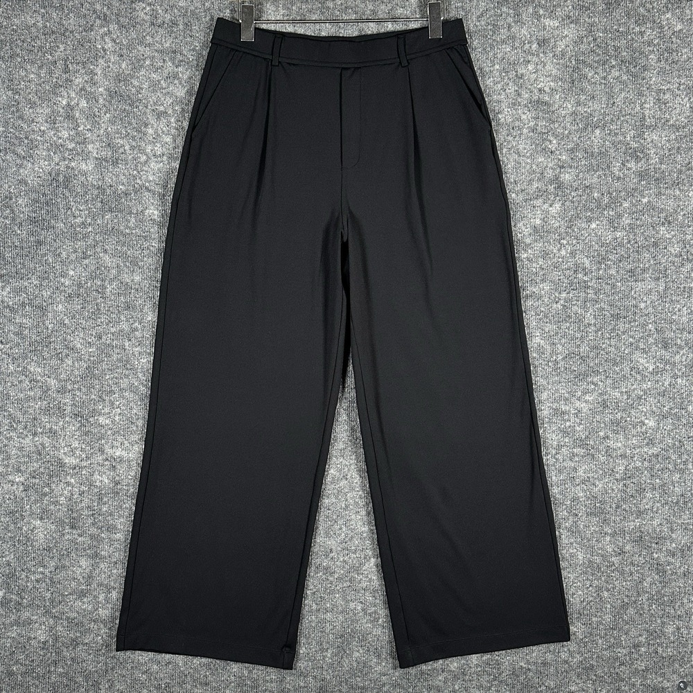 HALARA Flex DayStretch High Waisted Black Work Pants Women's Large Straight Leg